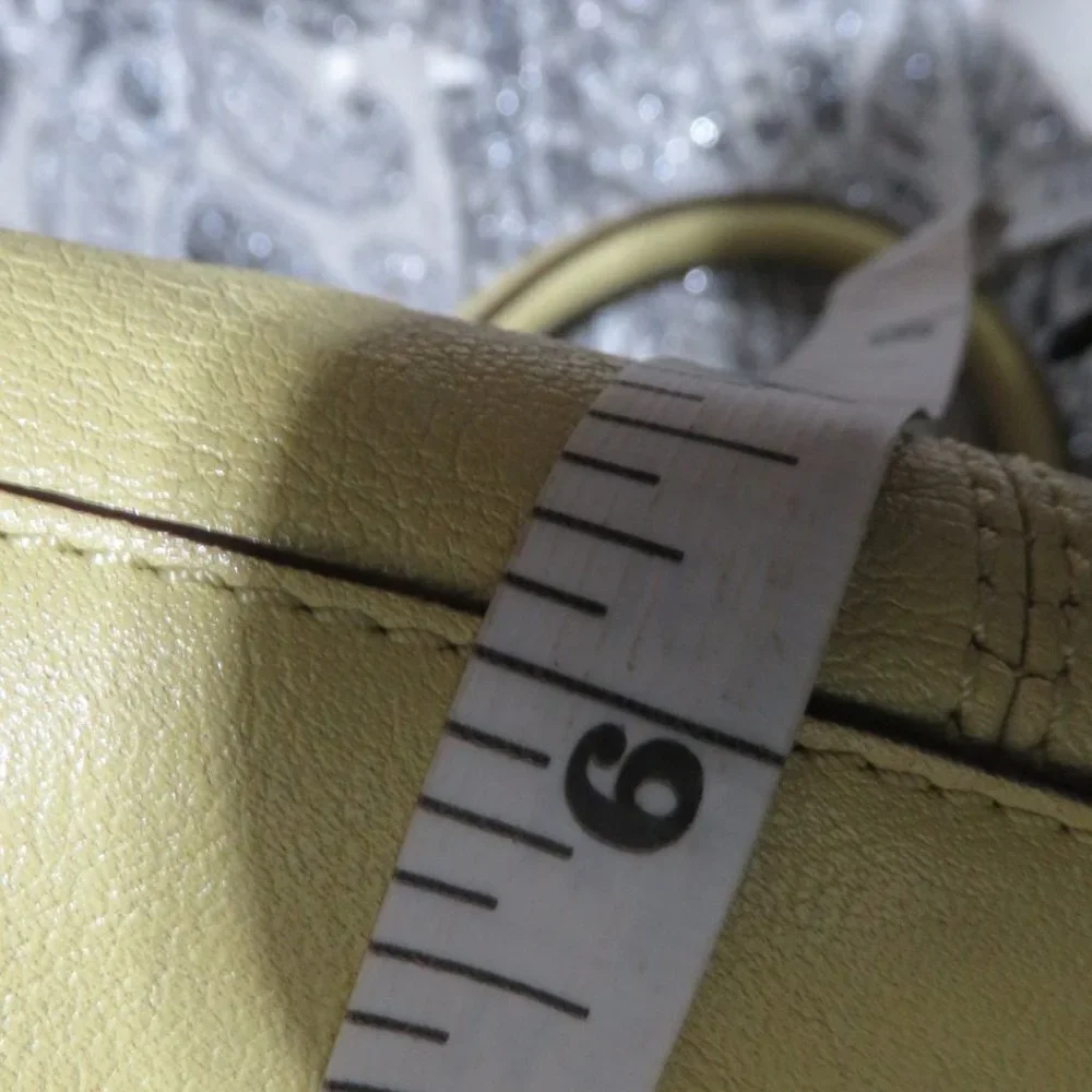 Coach Soho East West Satchel Mustard Yellow Gold Handbag Purse Tote